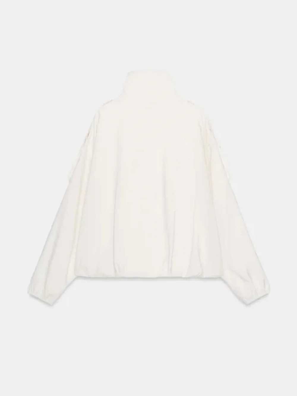 Zara Oyster White High Collar Jacket S NWT